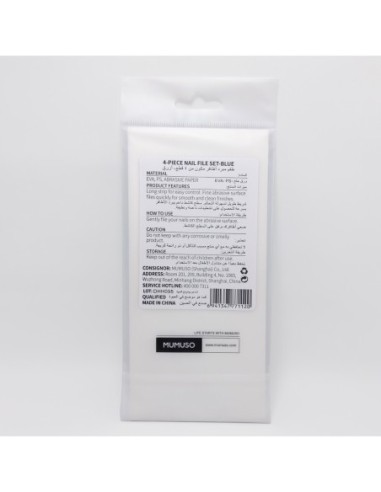 Set de 4 Limes à Ongles (Bleu)