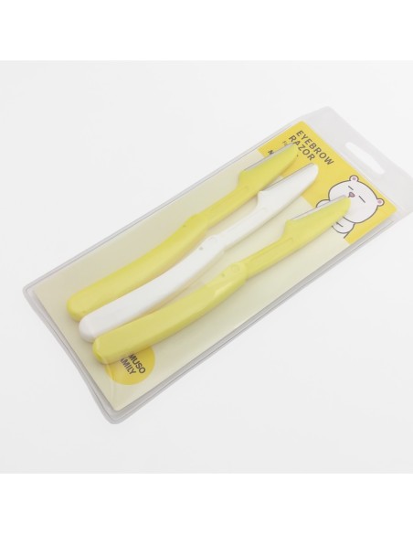 Rasoir à Sourcils Pliable avec Couvercle de Précision - Pack de 3