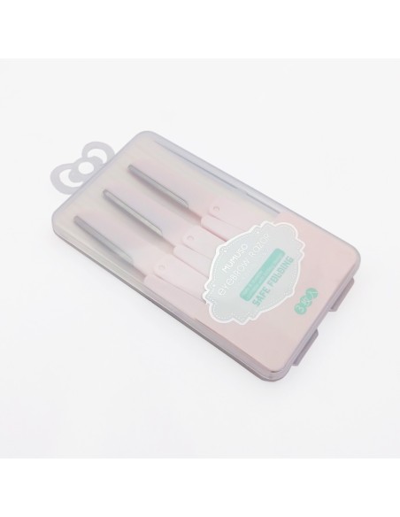 Rasoir à Sourcils Pliable et Sûr - Pack de 3