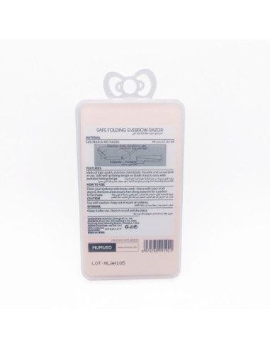 Rasoir à Sourcils Pliable et Sûr - Pack de 3