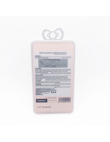 Rasoir à Sourcils Pliable et Sûr - Pack de 3