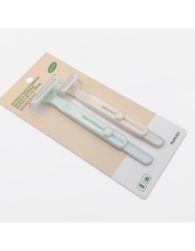Rasoir à Sourcils et Rasoir Rétractable 2 en 1...