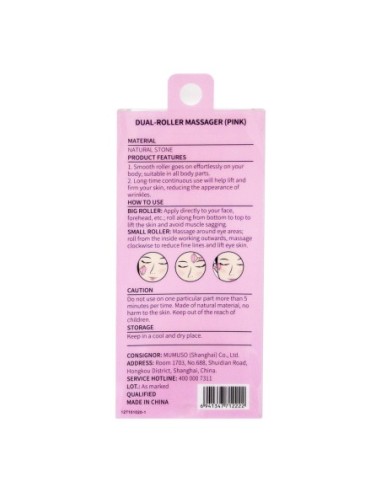 Masseur à Deux Rouleaux (Rose)