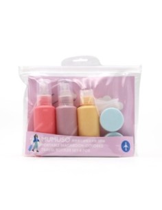 Set de 5 Bouteilles de Voyage Portables Aux Couleurs Des...