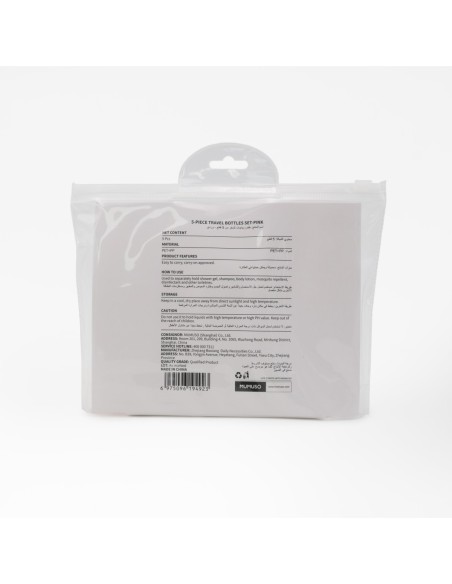 Set de Flacons de Voyage 5 Pièces - Rose
