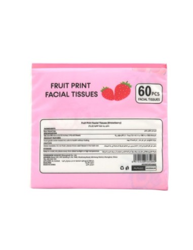 Mouchoirs Imprimés Aux Fruits (Fraise)