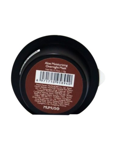 Masque de Nuit Hydratant à L'Aloe