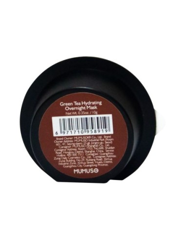 Masque de Nuit Hydratant Au Thé Vert