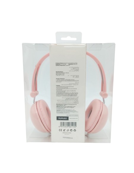 Casque Filaire-Rose