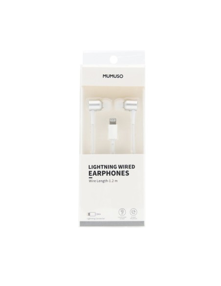 Écouteurs Filaires Lightning（Métal/Blanc)