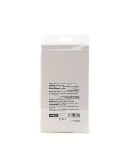 Coque en Tpu Transparente pour Iphone 15 Pro