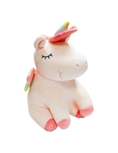 Peluche-Licorne/Rose