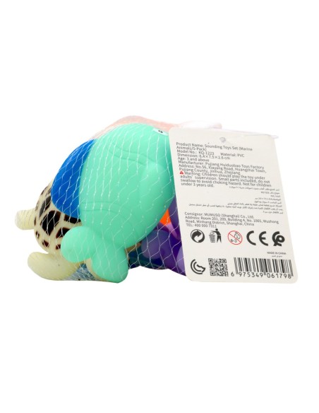 Ensemble de Jouets Sonores (Animaux Marins/5 Paquets)