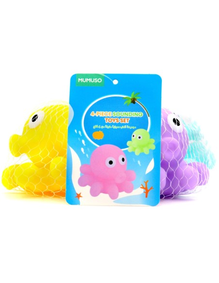 Ensemble de 4 Jouets Sonores (Poulpe)