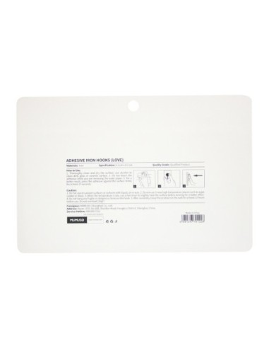 Crochets en Fer Adhésifs (Love)