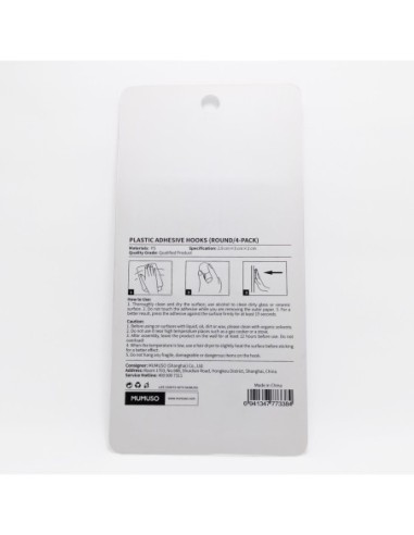 Crochets Circulaires en Plastique (4Pcs)