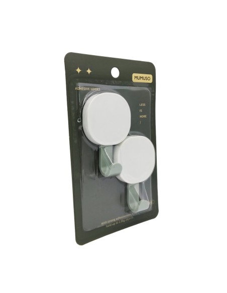 Crochets Adhésifs Carrés (Paquet de 2)