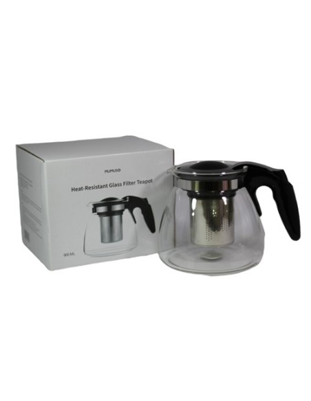 Pichet à Thé en Verre de 900 Ml - Noir