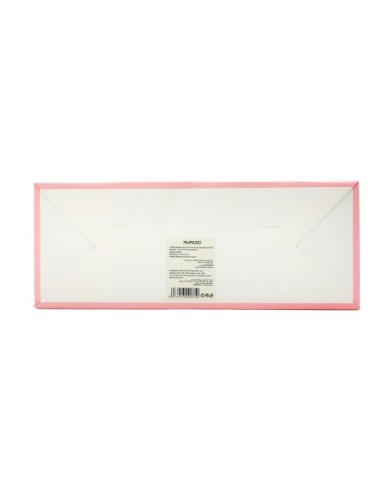 Sac Cadeau (M) Rose avec Motif Cœur en Feuille...