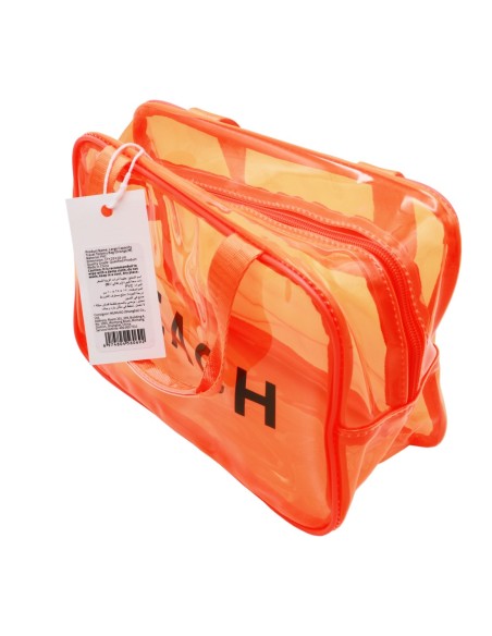 Trousse de Toilette de Voyage de Grande Capacité (Orange/M)