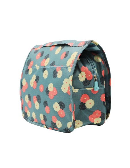 Trousse de Toilette avec Crochet de Suspension (Fleuri)