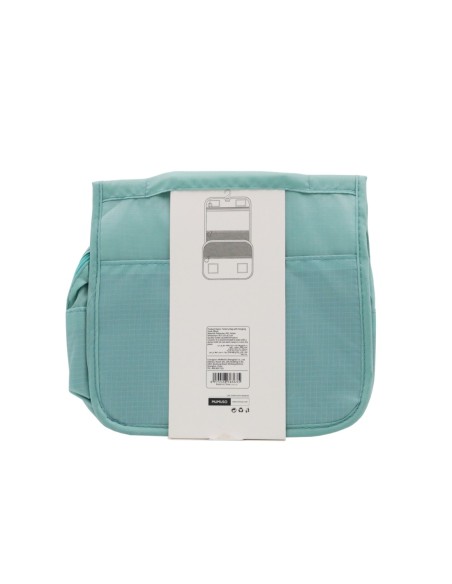Trousse de Toilette avec Crochet de Suspension (Bleu-Vert)