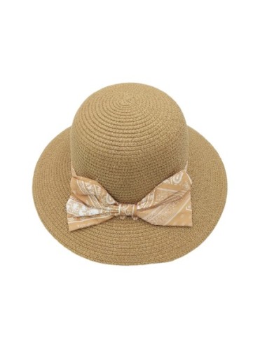 Chapeau de Paille à Carreaux (Beige)