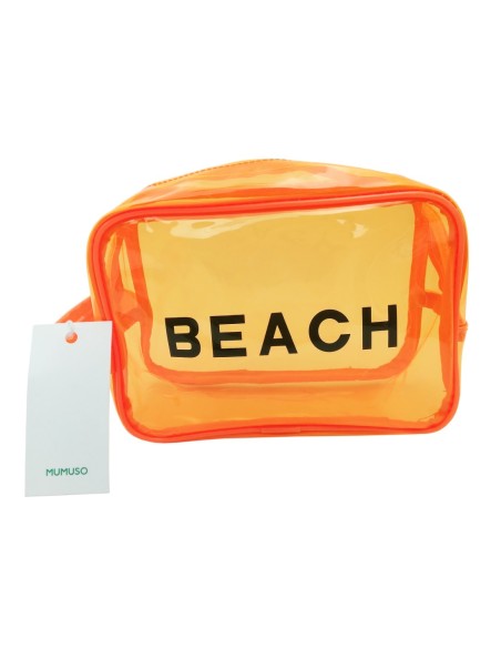 Trousse de Toilette Transparente de Voyage Tendance -Orange/S