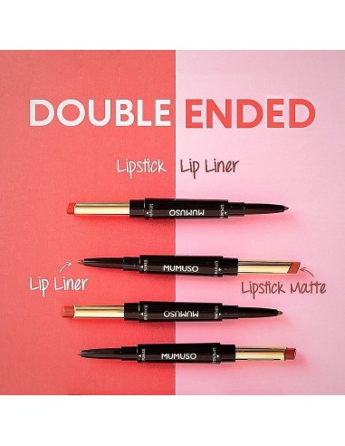 Rouge à Lèvres et Crayon Mat Double Embout - 01...