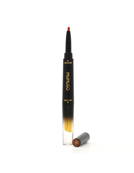 Rouge à Lèvres et Crayon Mat Double Embout - 02 Russet Red