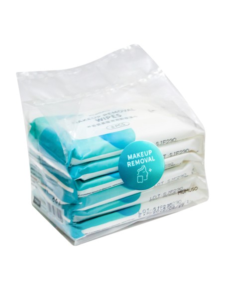 Lingettes Démaquillantes Auto-Moussantes aux Acides Aminés et l'Aloe (lot de 6)