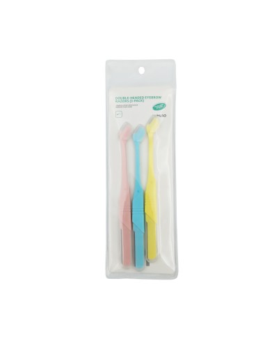 Rasoirs à Sourcils à Double Tête (Paquet de 3)