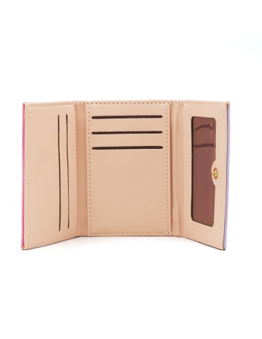 Portefeuille à 3 Volets (Coeur d'Amour/Violet)