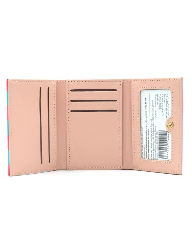 Portefeuille à 3 Volets (Coeur d'Amour/Rose)