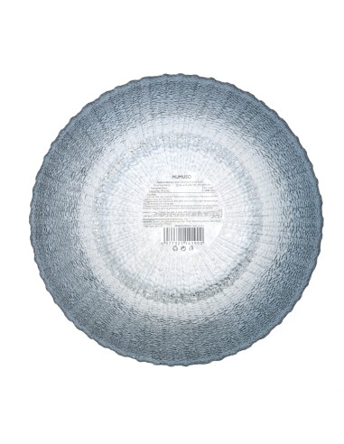 Saladier en Verre Texturé Transparent (Dégradé...