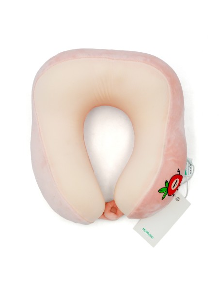 Oreiller de Voyage Cervical En Mousse À Mémoire De Forme (Fraise)
