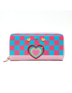 Portefeuille Long Multifonctionnel (Loving Heart/Rose)