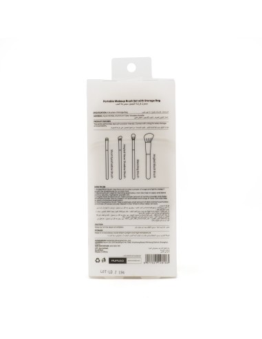 Ensemble de Pinceaux de Maquillage Portables...