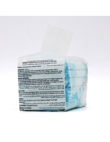 Lingettes Démaquillantes à l'Acide Hyaluronique...