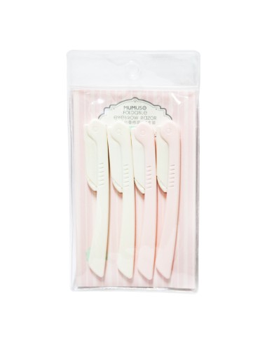 Rasoir à Sourcils Pliable - Pack de 4