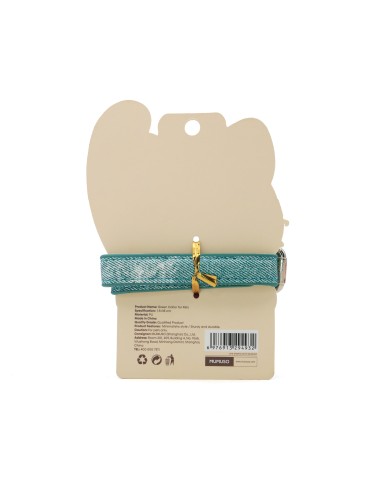 Collier Vert en Cuir pour Chat