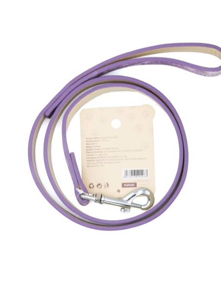 Laisse pour Chien Cuir PU Violet