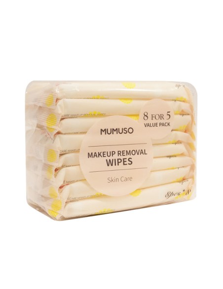 Lingettes Démaquillantes Aloe Vera et Camomille (8 unités x 8 paquets)