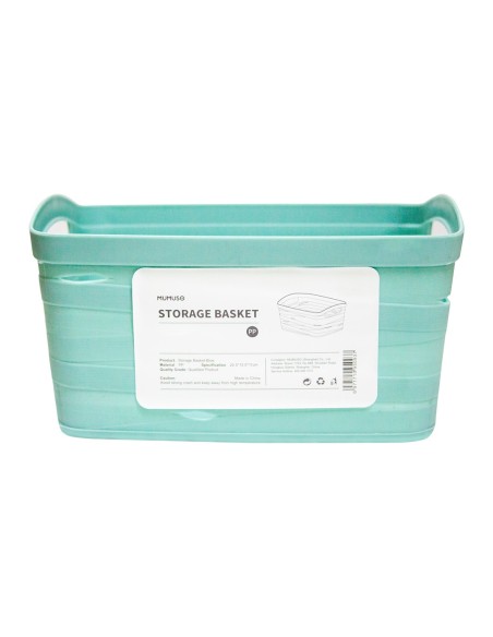 Panier de Rangement Bleu-Vert