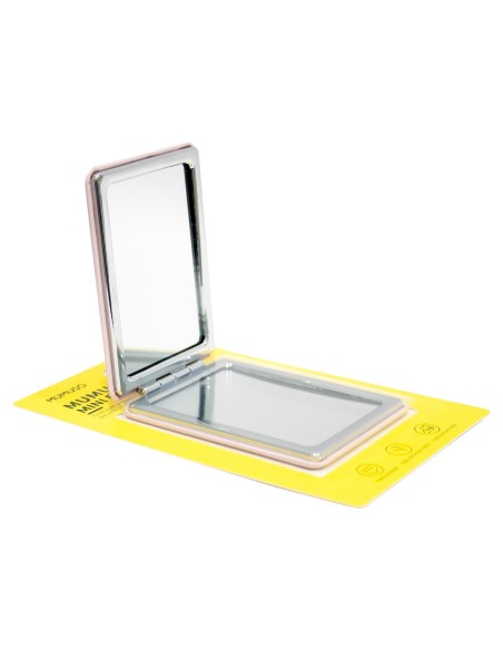 Mini Miroir Cartoon Pliable (Rectangulaire/Rose)