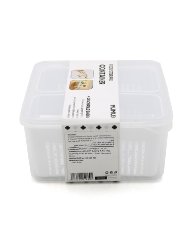 Contenant de Stockage Alimentaire à 4 Paniers...