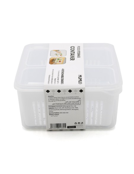 Contenant de Stockage Alimentaire à 4 Paniers Amovibles