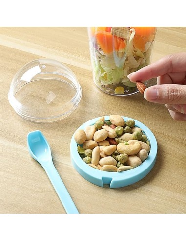 Gobelet Transparent avec Couvercle Bombé 400 ml...