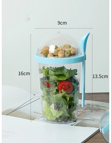 Gobelet Transparent avec Couvercle Bombé 400 ml...