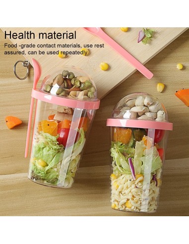 Gobelet Transparent avec Couvercle Bombé 400 ml...